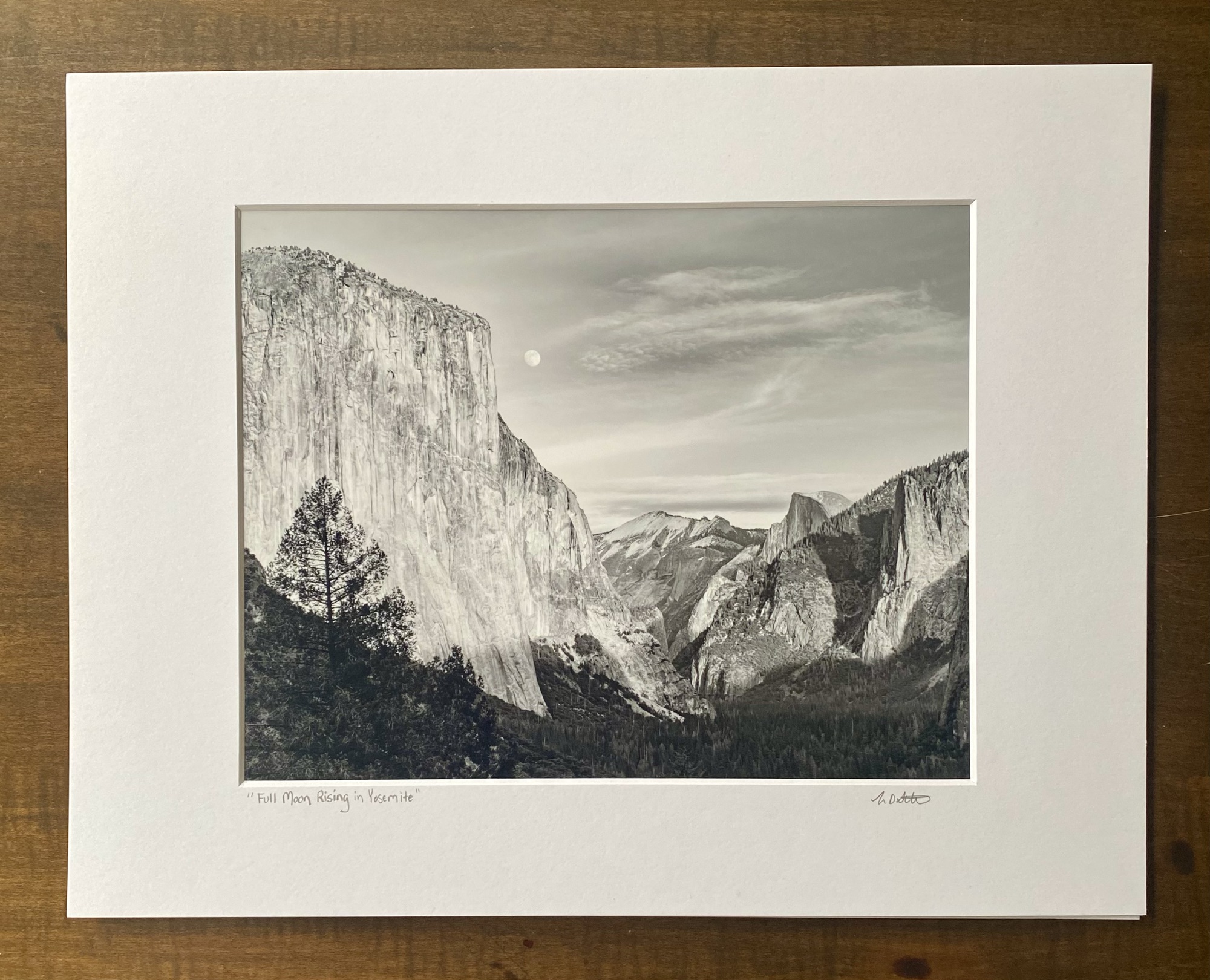 “Full Moon Rising in Yosemite”
